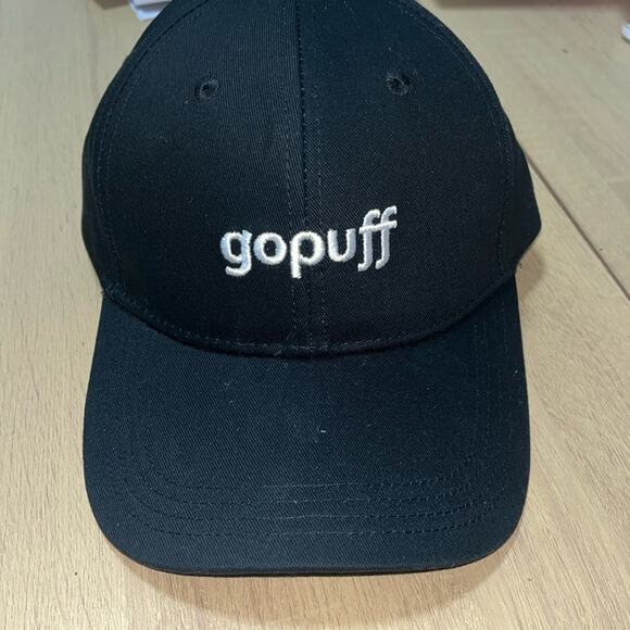 Black Gopuff Adjustable Baseball Cap - Picture 1 of 7